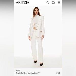 Aritzia low rise effortless pant